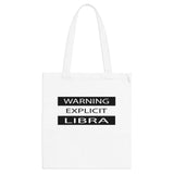 WARNING LIBRA TOTE BAG
