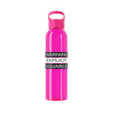 WARNING AQUARIUS WATER BOTTLE
