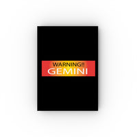 WARNING!! GEMINI HARD BACKED JOURNAL