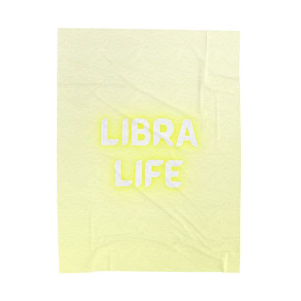 LIBRA LIFE VELVETEEN PLUSH BLANKET