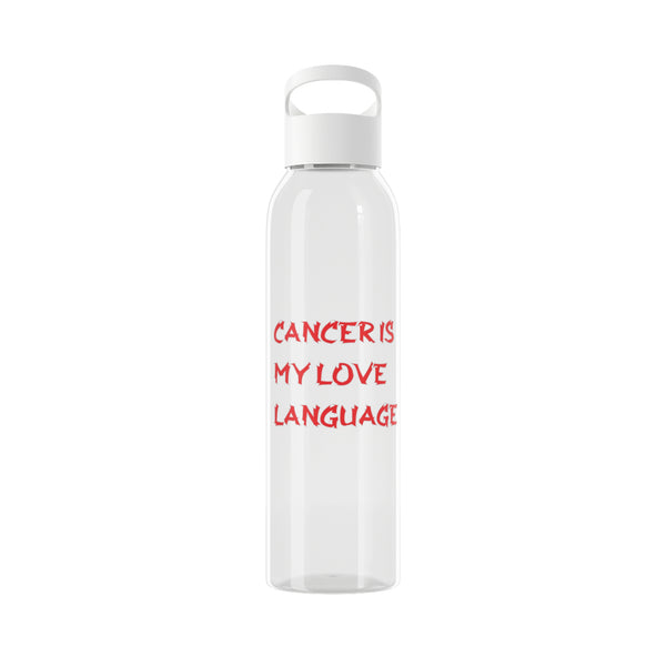 CANCER IS MY LOVE LANGUAGE WATER BOTTLE