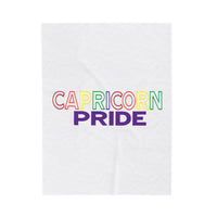 CAPRICORN PRIDE VELVETEEN PLUSH BLANKET