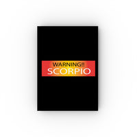 WARNING!! SCORPIO HARD BACKED JOURNAL