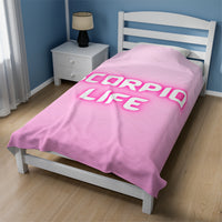 SCORPIO LIFE VELVETEEN PLUSH BLANKET