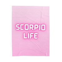 SCORPIO LIFE VELVETEEN PLUSH BLANKET