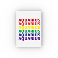 AQUARIUS RAINBOW HARD BACKED JOURNAL