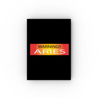 WARNING!! ARIES HARD BACKED JOURNAL