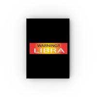 WARNING!! LIBRA HARD BACKED JOURNAL
