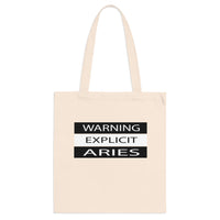 WARNING ARIES TOTE BAG