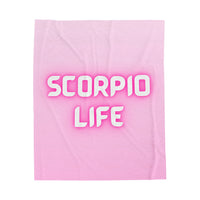 SCORPIO LIFE VELVETEEN PLUSH BLANKET