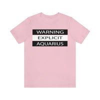 WARNING AQUARIUS T SHIRT