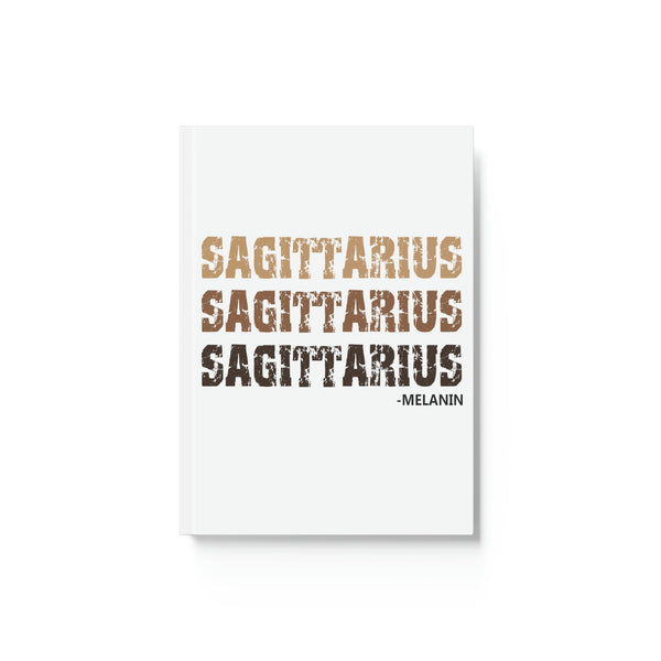 SAGITTARIUS MELANIN HARD BACKED JOURNAL
